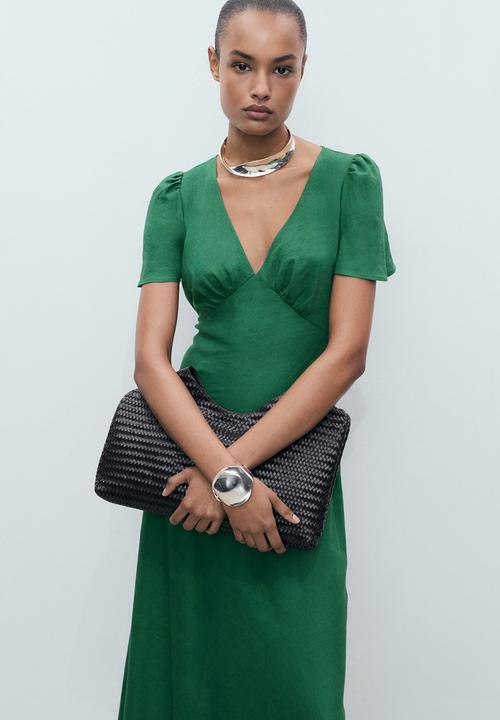 MANGO - Dress Red - Green