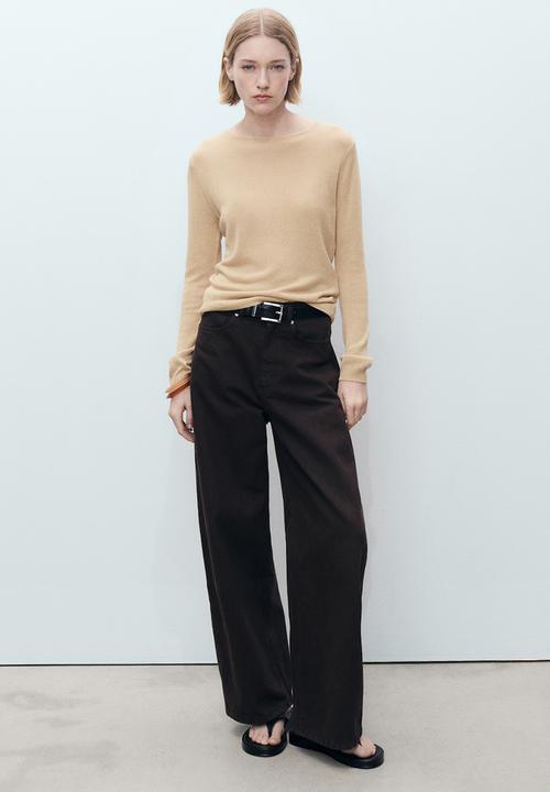 MANGO - Sweater Rosa - Medium Brown