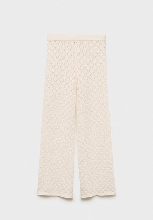 MANGO - Trousers Sito - Light Beige