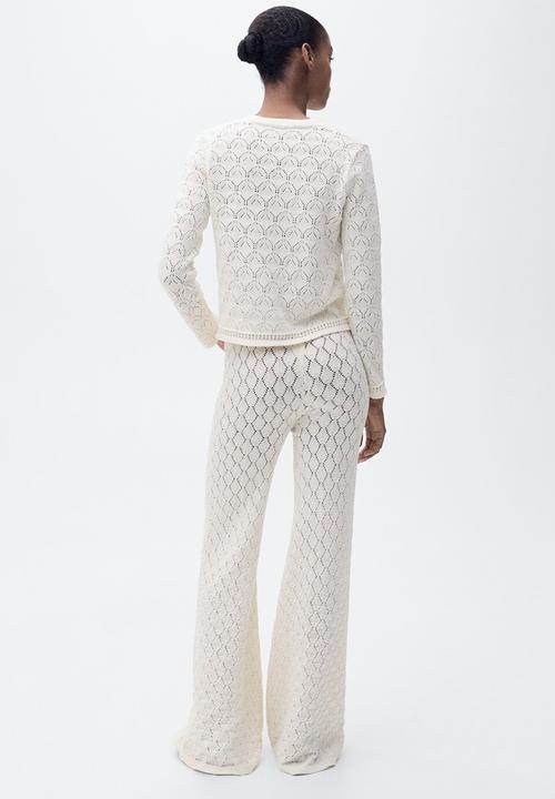 MANGO - Trousers Sito - Light Beige
