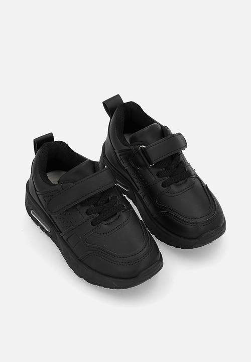 Pop Candy - Lace & adjustable fastener sneakers - black