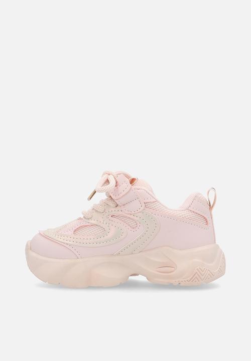 Pop Candy - Platform lace up sneakers-pink