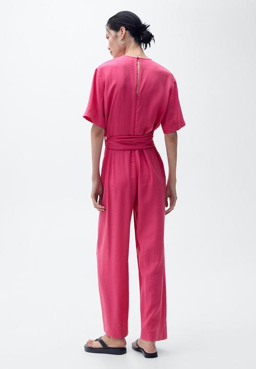 MANGO - Jumpsuit Japo - Bright Pink