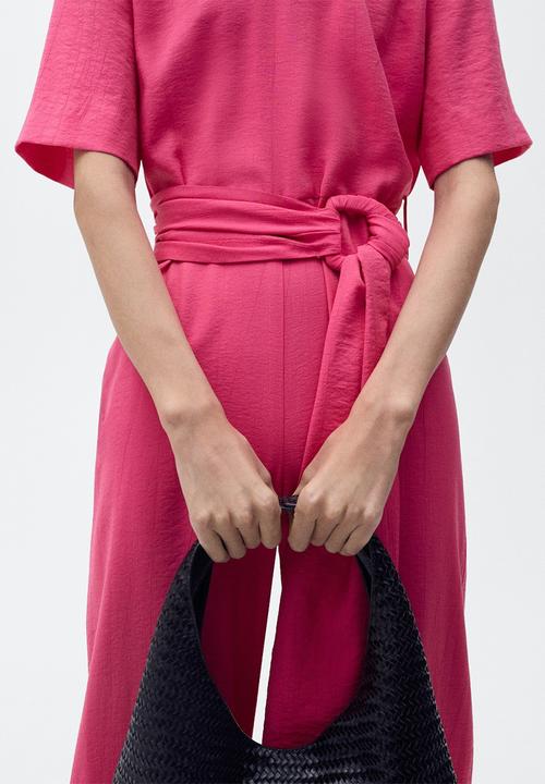 MANGO - Jumpsuit Japo - Bright Pink