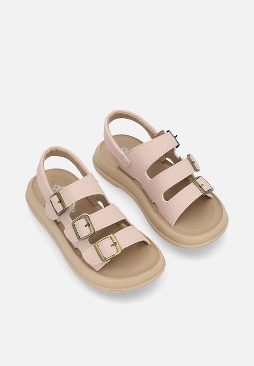 Pop Candy - Twin strap buckle sandal - pink