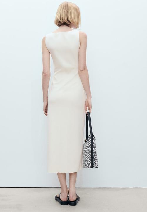 MANGO - Dress Mushu - Light Beige