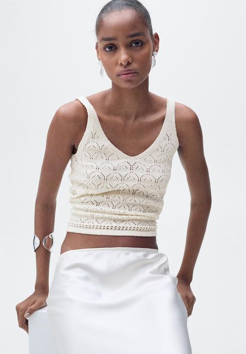MANGO - Top Sito - Light Beige