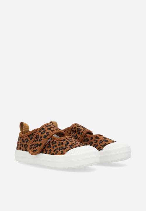 Pop Candy - Single strap sneakers - brown/leopard print