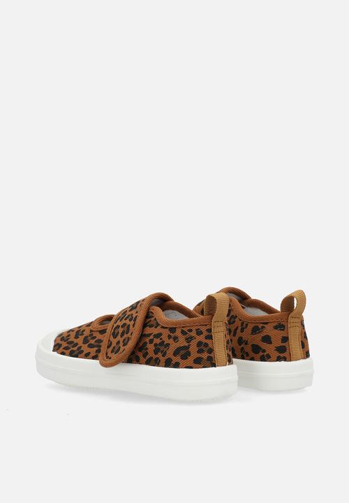 Pop Candy - Single strap sneakers - brown/leopard print
