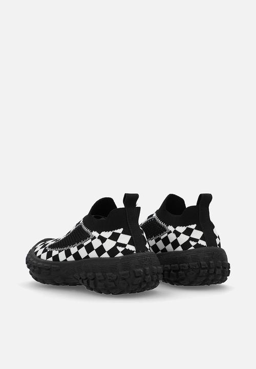 Pop Candy - Checker board sneakers-black & white