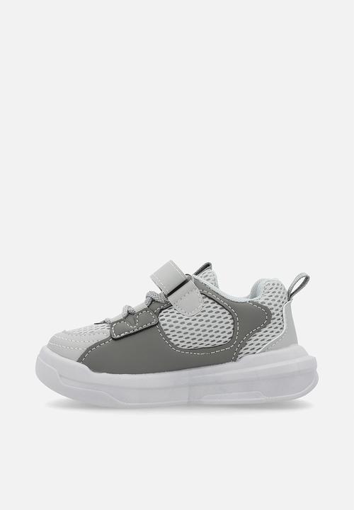 Pop Candy - Lace & adjustable fastener sneakers - grey