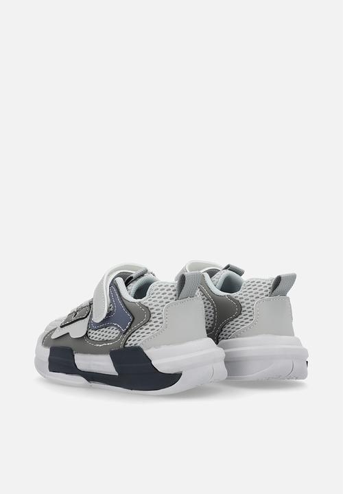 Pop Candy - Lace & adjustable fastener sneakers - grey