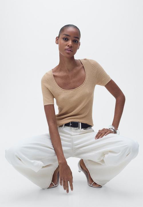 MANGO - Sweater Rosae - Medium Brown