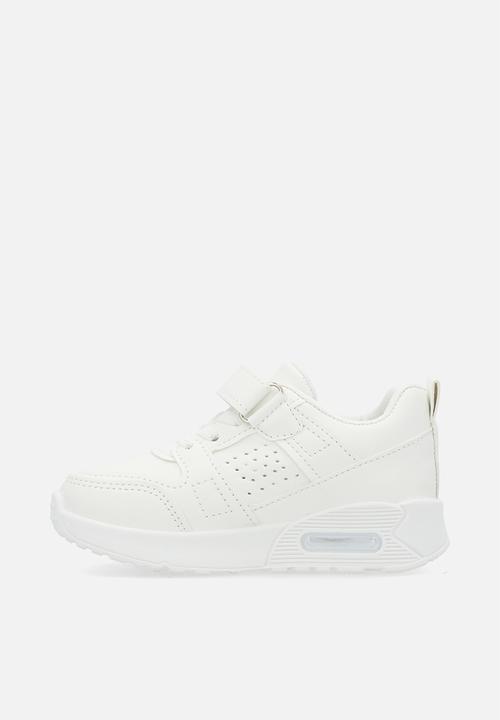 Pop Candy - Lace & adjustable fastener sneakers - white