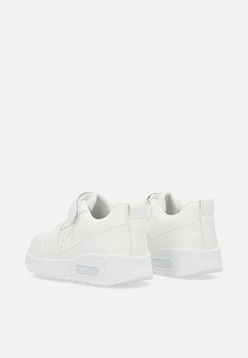 Pop Candy - Lace & adjustable fastener sneakers - white