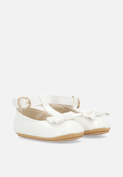 Pop Candy - T -bar ballet pumps-white