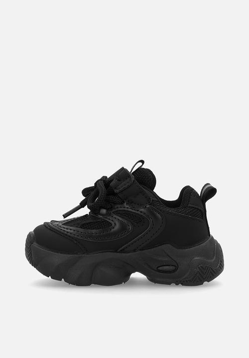 Pop Candy - Platform lace up sneakers - black