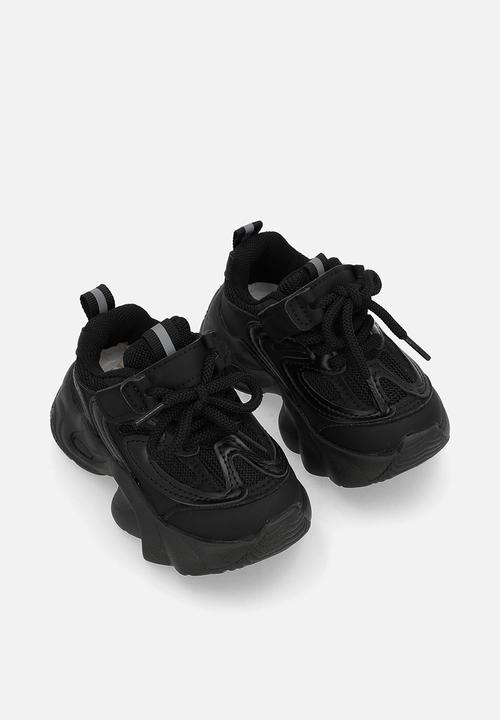Pop Candy - Platform lace up sneakers - black