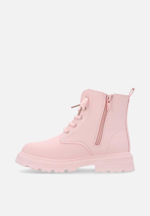 Pop Candy - Lace up boots-pink