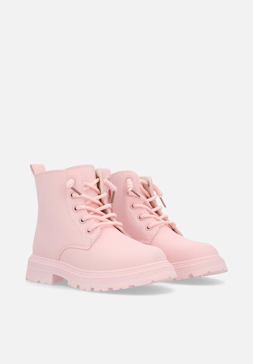 Pop Candy - Lace up boots-pink