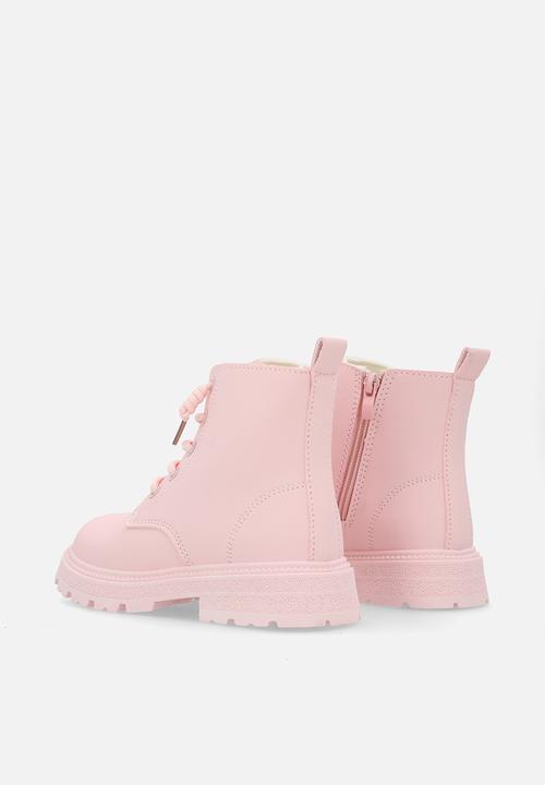 Pop Candy - Lace up boots-pink