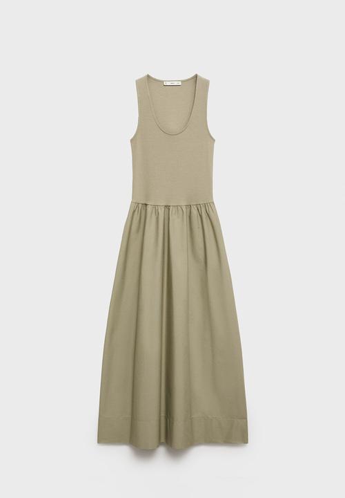 MANGO - Dress Valvi - Khaki
