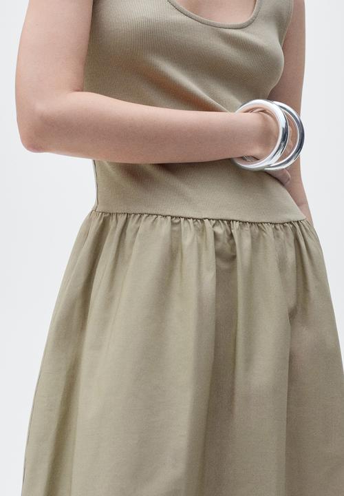 MANGO - Dress Valvi - Khaki