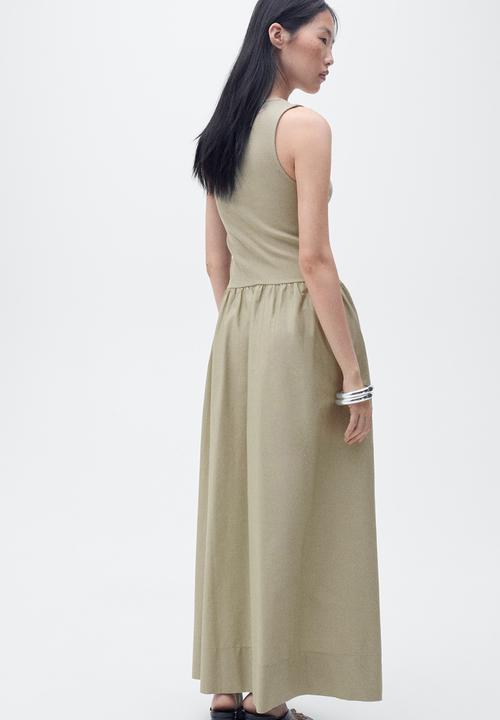 MANGO - Dress Valvi - Khaki