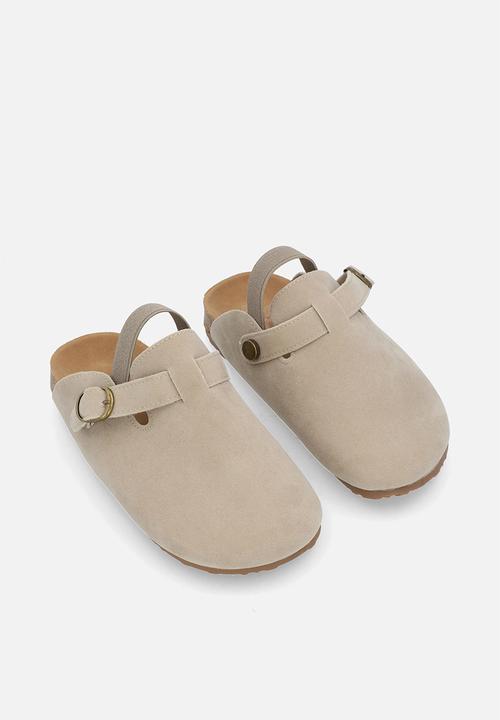 Pop Candy - Closed toe slides-beige