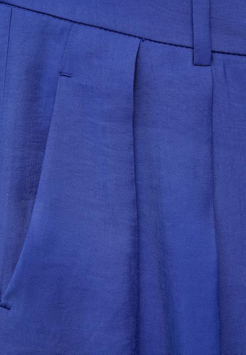 MANGO - Trousers Palma - Medium Blue
