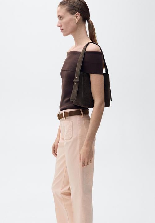 MANGO - Jeans Alex - Pink