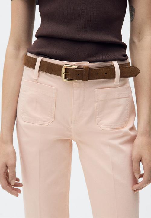 MANGO - Jeans Alex - Pink
