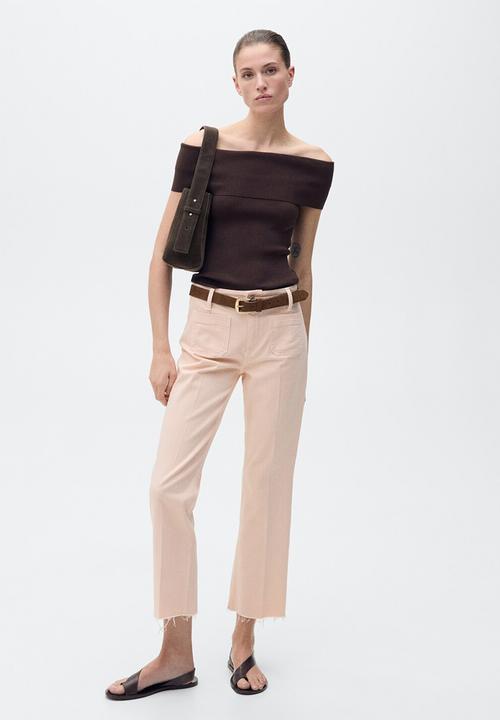 MANGO - Jeans Alex - Pink