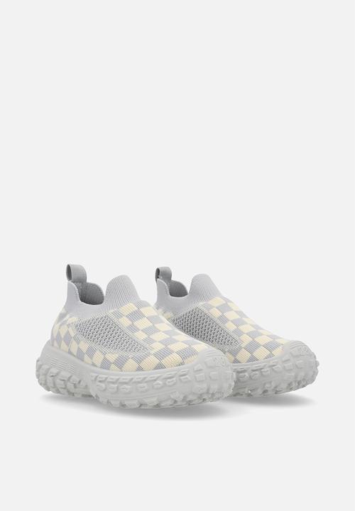 Pop Candy - Checker board sneakers-grey & white
