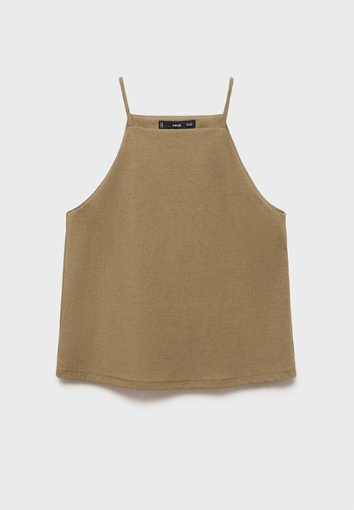 MANGO - Top Catleen - Khaki