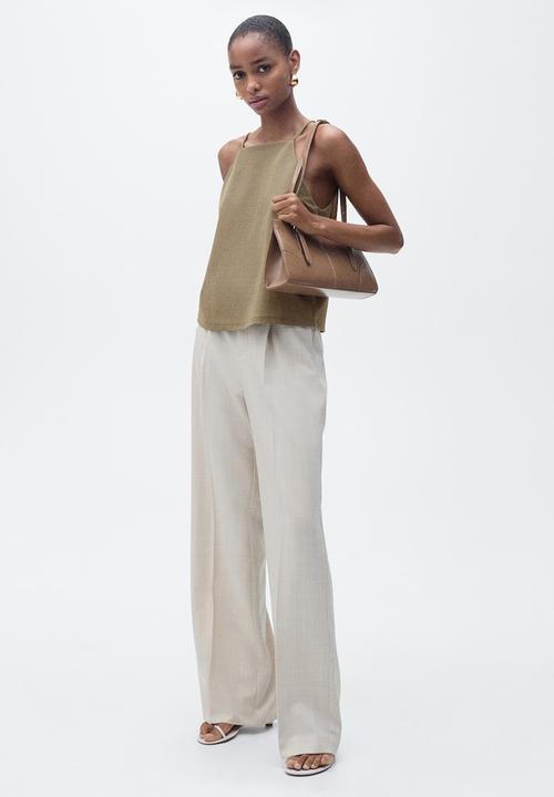 MANGO - Top Catleen - Khaki