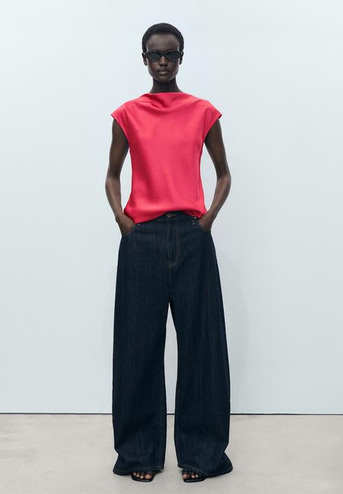 MANGO - Blouse Noelisi - Medium Red