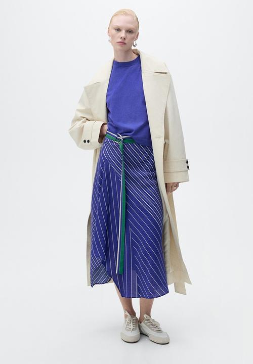 MANGO - Sweater Blanche - Medium Blue