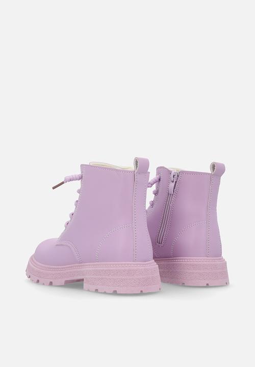 Pop Candy - Lace up boots - purple