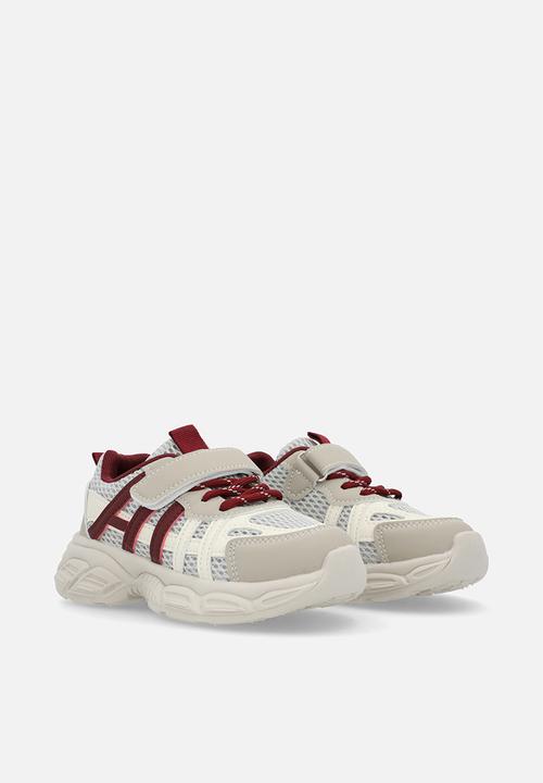 Pop Candy - Mesh detail trainers - red/ecru