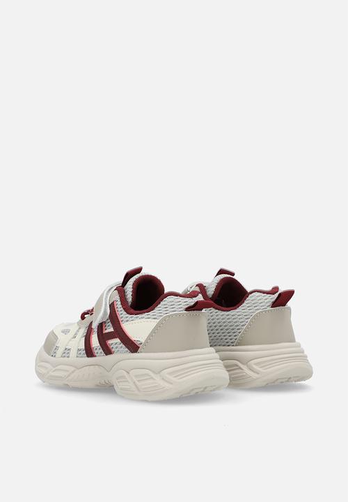 Pop Candy - Mesh detail trainers - red/ecru