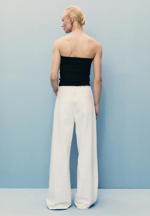 MANGO - Trousers Maddy - Natural