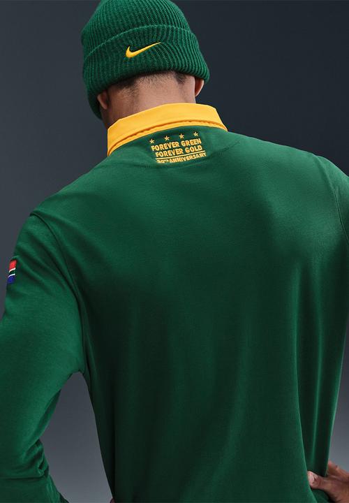 Nike - Springbok Heritage Home 2025 LS Jersey  - Gorge Green/University Gold