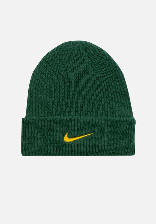 Nike - Springbok Nike Cuffed Beanie - Gorge Green/University Gold