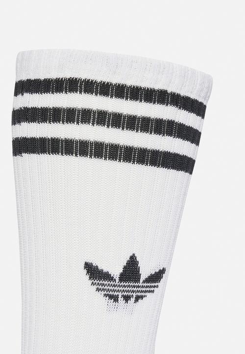 adidas Originals - 3-Stripes High Crew Socks 3 Pairs - White