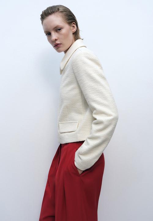 MANGO - Jacket Shelly - Light Beige