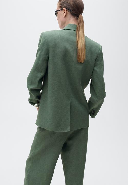 MANGO - Blazer Musgo - Medium Green