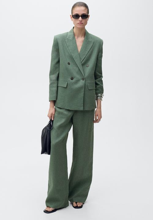 MANGO - Blazer Musgo - Medium Green