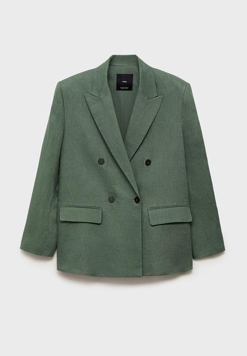 MANGO - Blazer Musgo - Medium Green