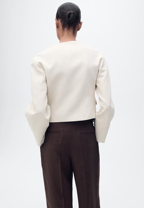 MANGO - Jacket Cris - Light Pastel Gray